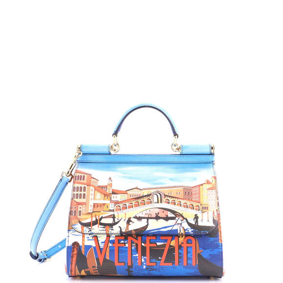 Dolce & Gabbana Handbags - Dolce & Gabbana Medium Miss Sicily Bag Printed Leather